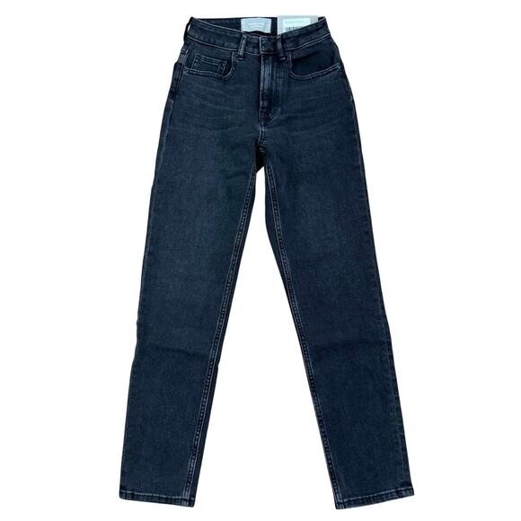 Everlane The Curvy Cheeky Straight Jean Washed Black 23R - Picture 2 of 6